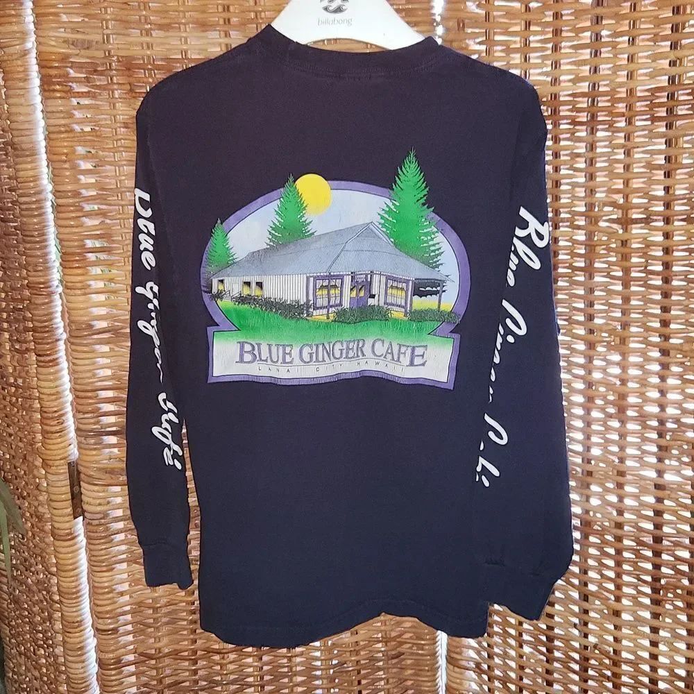 Blue Ginger Cafe Lanai City Hawaii Shirt M